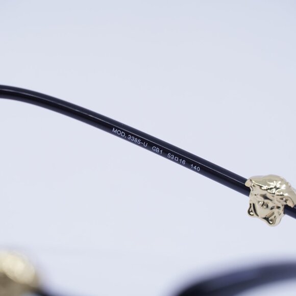 Versace VE3385U GB1 Eyeglasses Shiny Black 53mm Square Frame - Picture 7 of 11